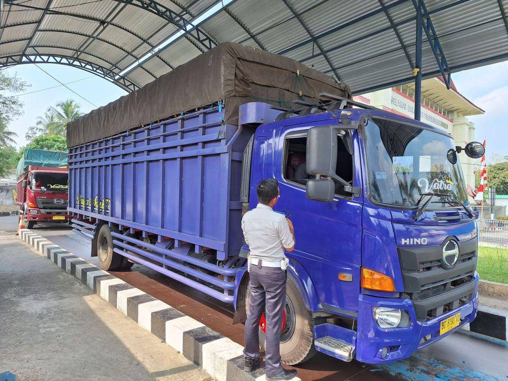 Kemenhub temukan banyak kendaraan angkutan barang melakukan pelanggaran (dok. Kemenhub)