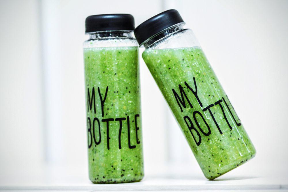 ilustrasi smoothie kiwi dan timun (pixabay.com/xxolaxx)