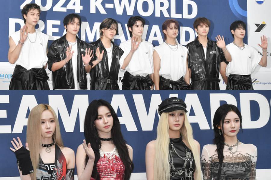 NCT 127 dan aespa di K-World Dream Awards 2024 (dok. Newsen)