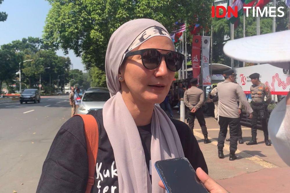 Perwakilan Forum Guru Besar, Akademisi, Pro Demokrasi, masyarakat sipil dan aktivis '98, Wanda Hamidah (IDN Times/Dini Suciatiningrum)