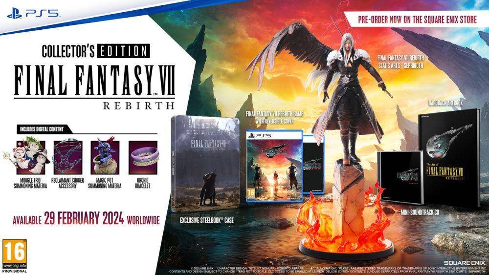 Final Fantasy 7 Rebirth Collector’s Edition (dok. Square Enix)