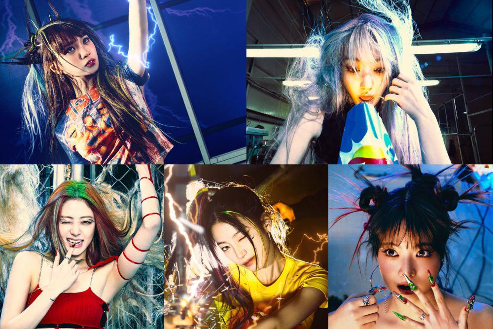 potret LE SSERAFIM di mini album CRAZY (dok. Weverse/LE SSERAFIM)