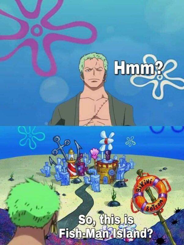 potret meme Zoro nyasar (reddit.com/user/OverallOtaku)