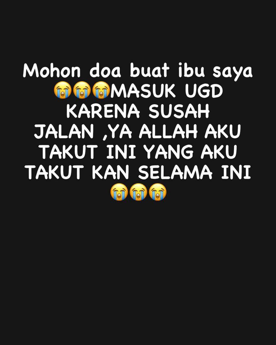 kondisi ibunda Mimi Peri (Instagram.com/mimi.peri)