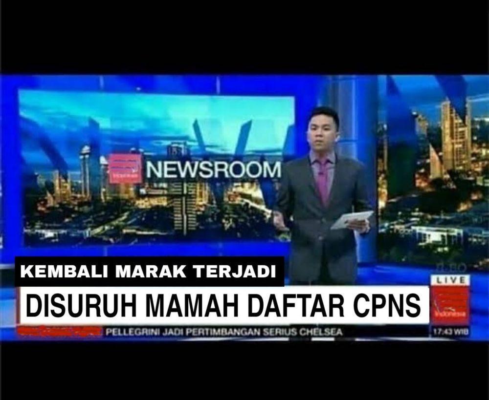 meme disuruh emak daftar CPNS (x.com/bersuwara)