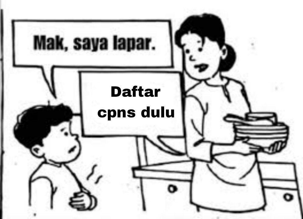 meme disuruh emak daftar CPNS (x.com/firzadwp)
