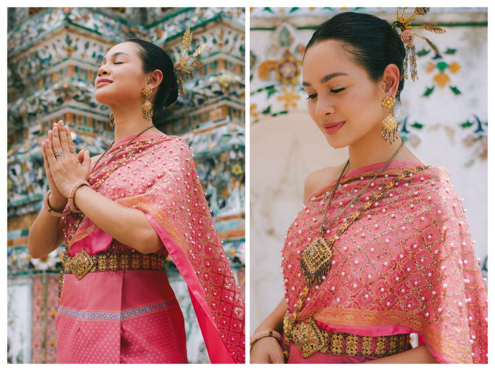 7 Momen Andien Liburan ke Wat Arun Bangkok, Happy!