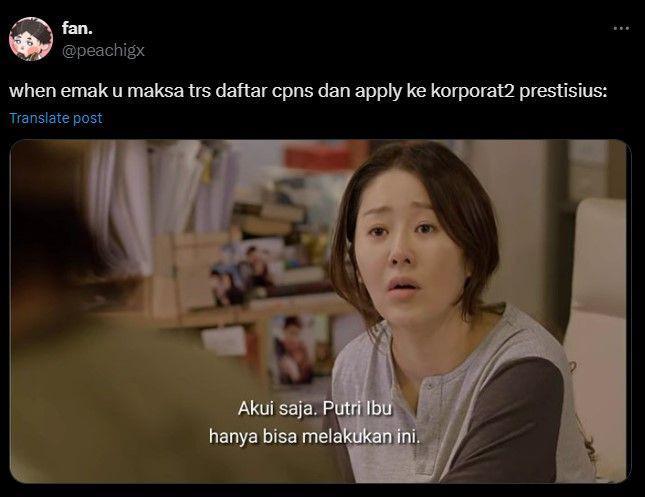 meme disuruh emak daftar CPNS (x.com/poachigx)