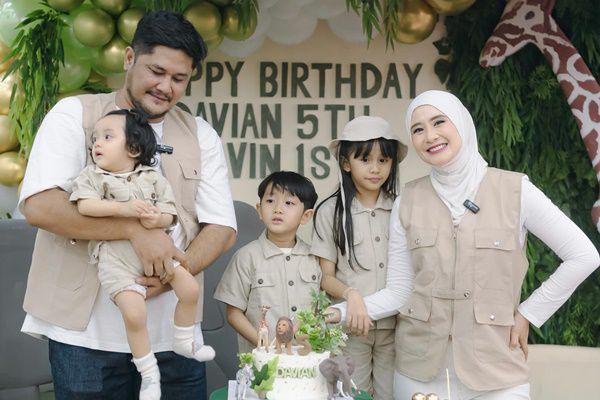 7 Potret Pesta Ulang Tahun Davian dan Gavin, Anak Ryana Dea