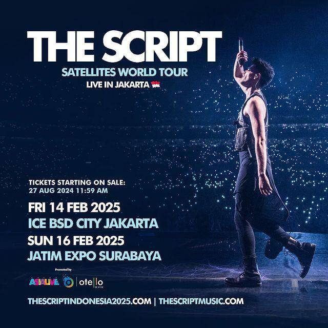 The Script gelar konser di Jakarta dan Surabaya (Instagram.com/colorasialive)