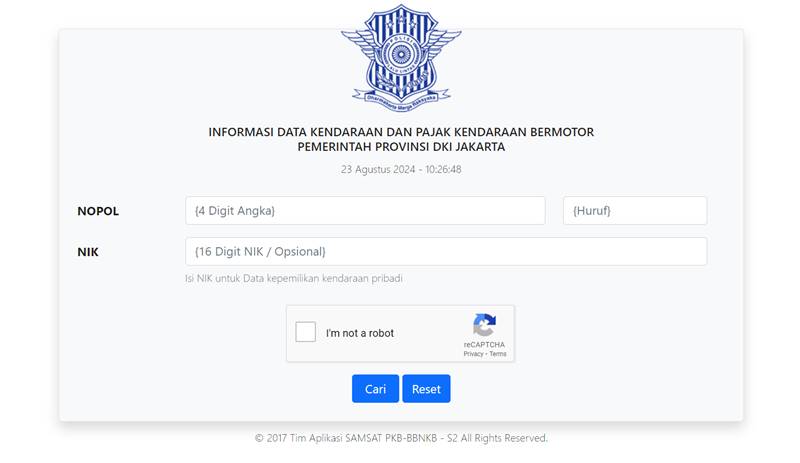 Cara cek pajak kendaraan Jakarta via situs Samsat Jakarta