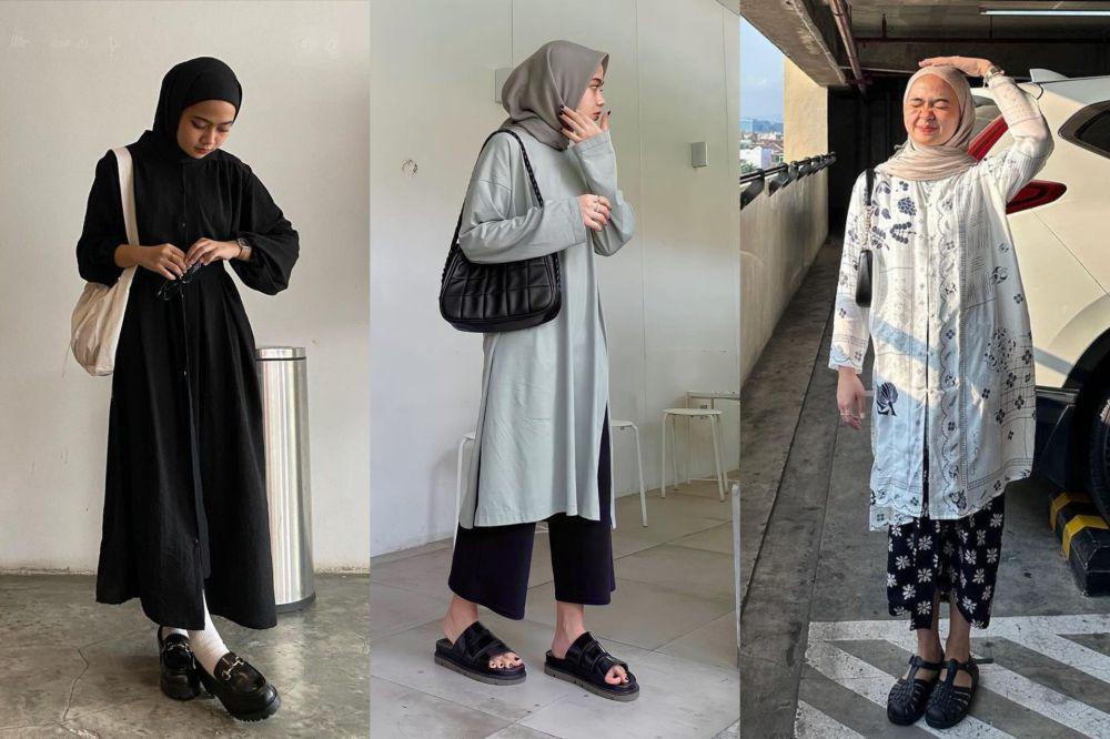 ide OOTD hijab dengan tunik dan dress ala Maryam Nurul (instagram.com/maryamnurul)