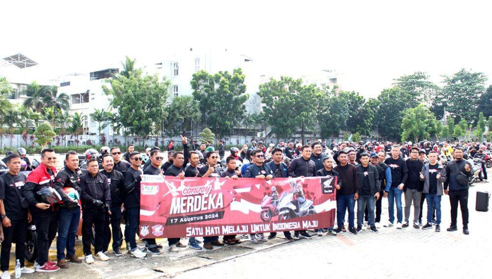 Convoy Merdeka, Riders Honda Upacara Bendera di 28 Kota Besar