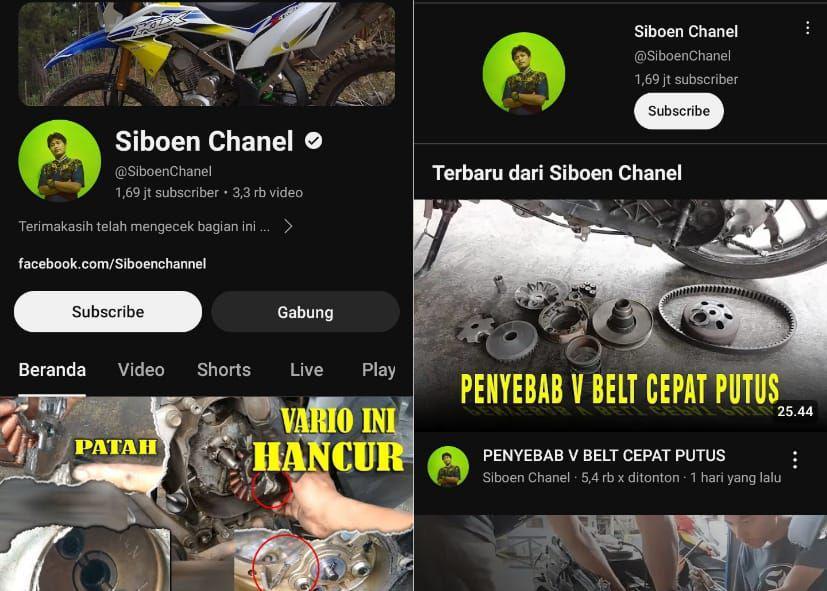 potret Channel YouTube Siboen Chanel (dok.SiboenChanel/Siboen Chanel)
