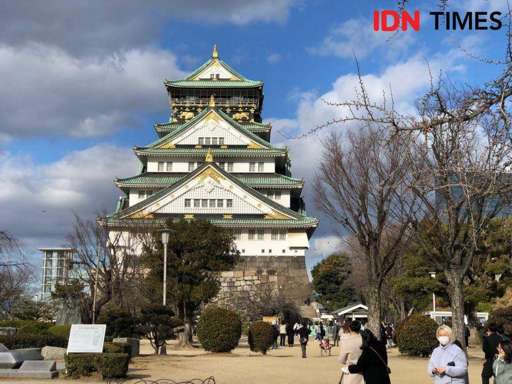 Potret Osaka Castle di Osaka, Jepang (IDN Times/Naufal Al Rahman)