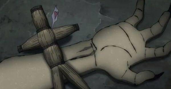 Boneka dan media tubuh target  (Dok. Mappa / Jujutsu Kaisen)