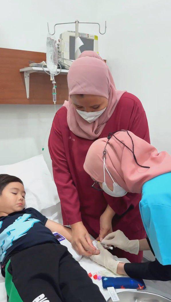 potret anak Bella Shofie kena DBD (instagram.com/bellashofie_rigan)