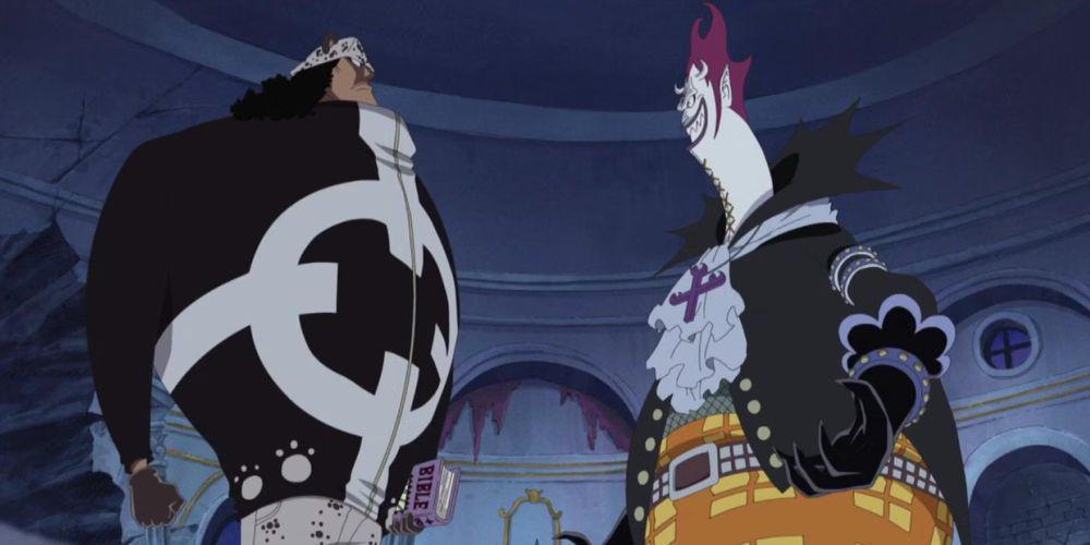 Bartholomew Kuma dan Gecko Moria karakter One Piece (dok. Eiichiro Oda, Toei Animation/One Piece)