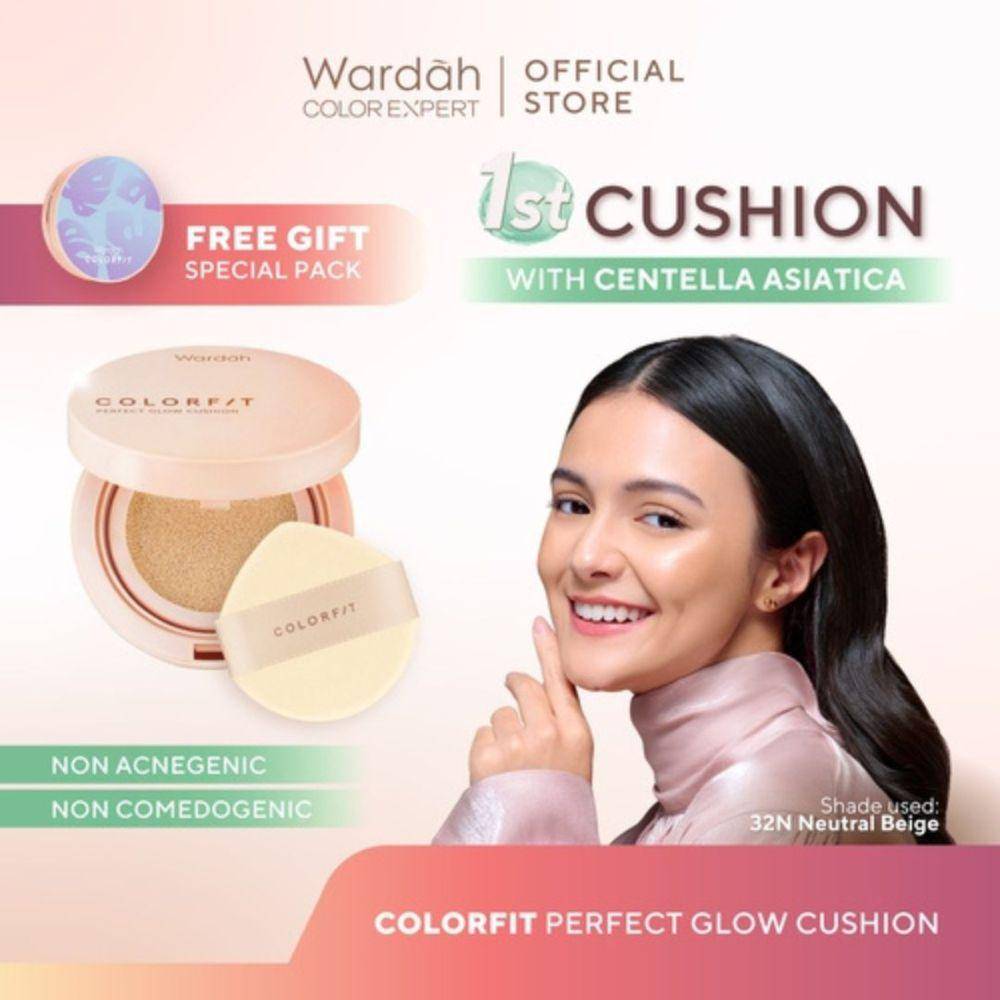 Wardah Colorfit Perfect Glow Cushion (shopee.co.id/Wardah Official Shop)