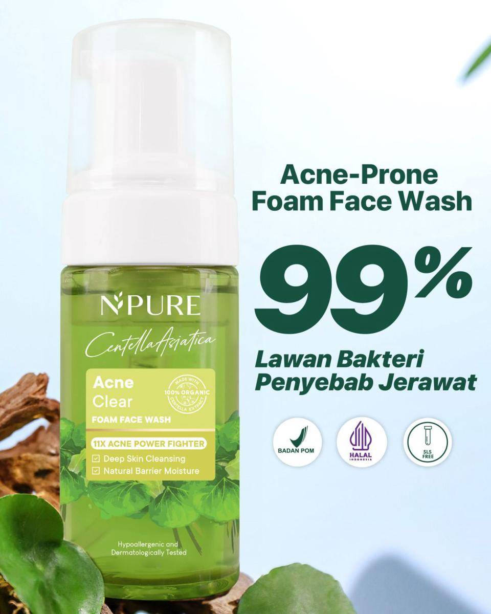 Npure Centella Asiatica Face Wash (npureofficial.id)