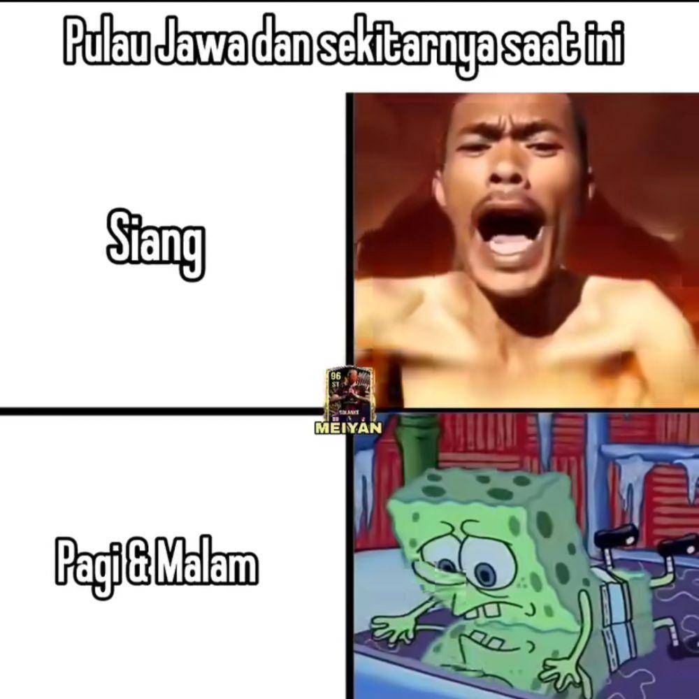 meme cuaca kontras (instagram.com/pos.total)