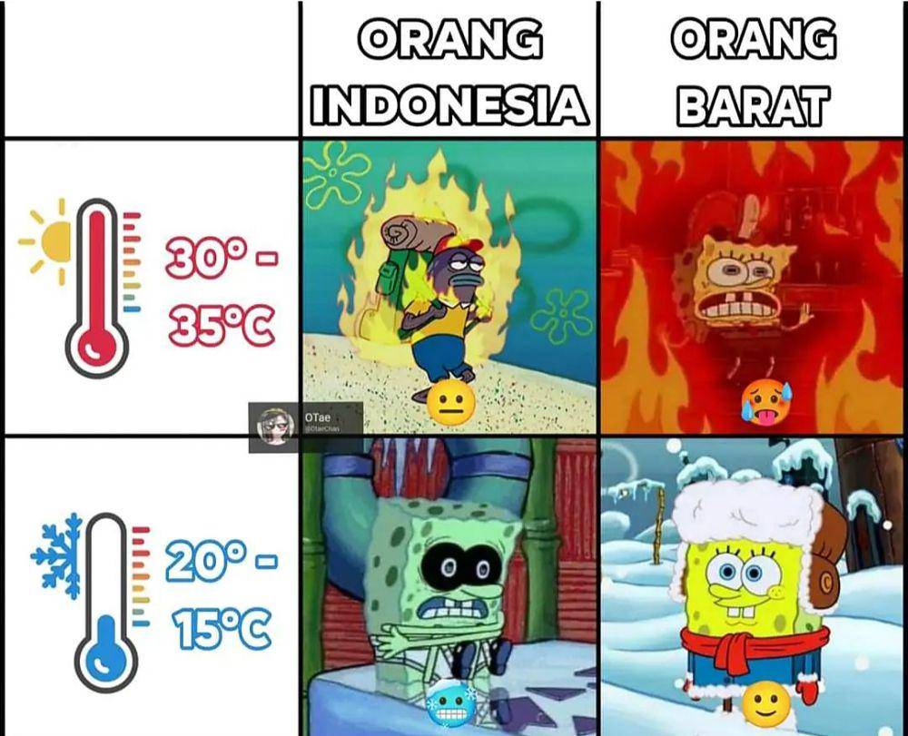 meme cuaca kontras (instagram.com/memecomic.id)