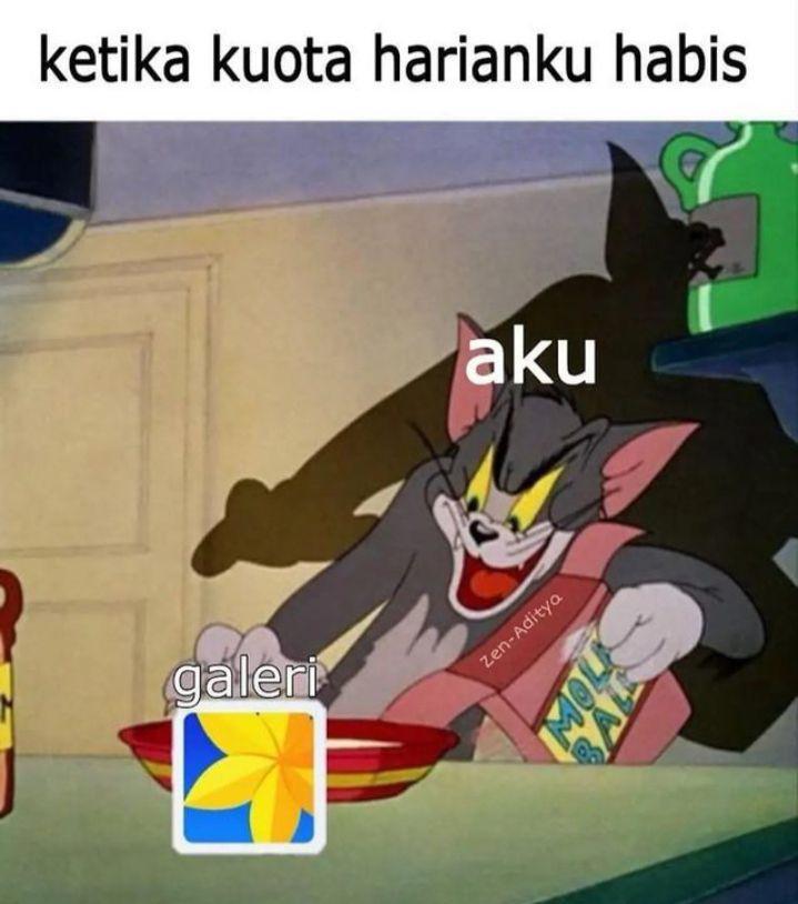 meme gak ada kuota (instagram.com/lawakan.kita)