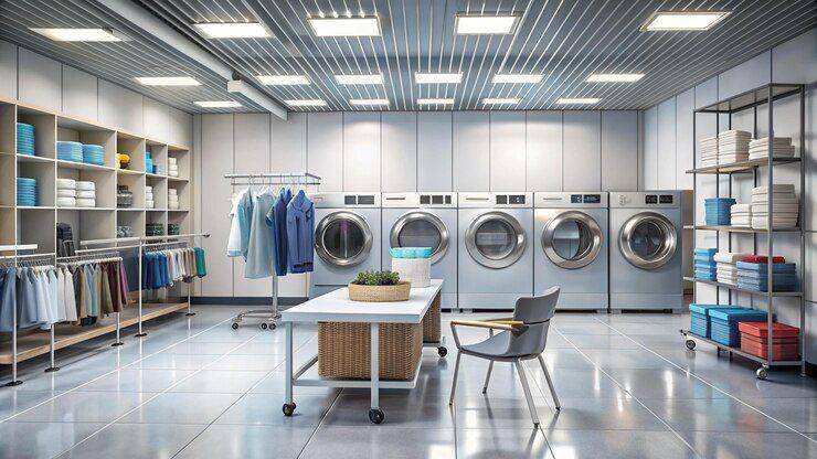 Ilustrasi self laundry (freepik.com/halalstock)