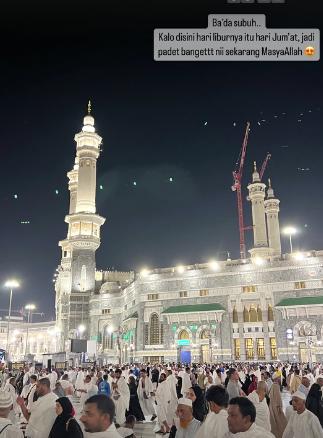 potret Anisa Rahma dan suami laksanakan umrah (instagram.com/anisarahma_12)