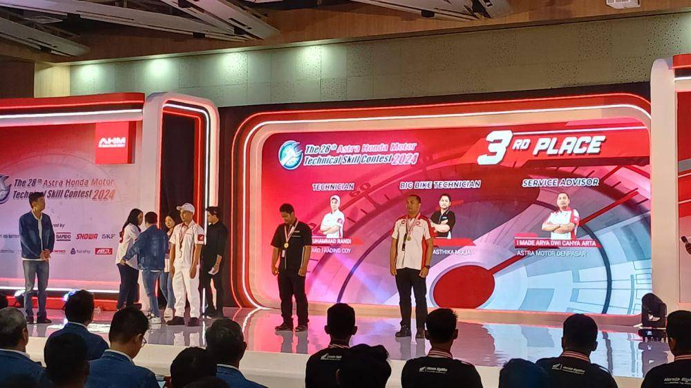 Said Muhammad Randy Mekanik Honda Sumut Raih Podium di Astra Honda Technical Skill Contest 2024 (Dok. AHM)