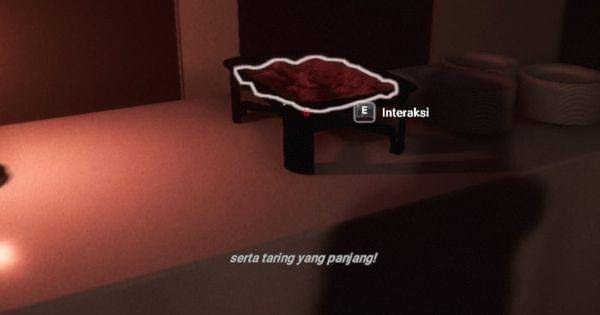 Interaksi karakter pada obyek dalam permainan  ( Dok. Hige Studio / Nightmare Side The Game )