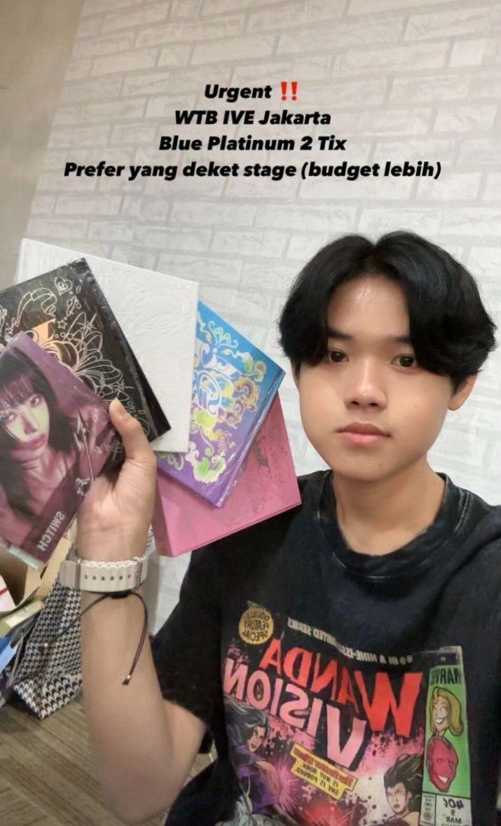 potret Sandy nonton konser IVE di Jakarta (instagram.com/sandyk_sk)