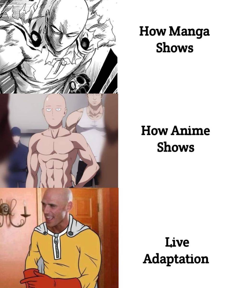potret meme kocak Saitama One Punch Man (reddit.com/user/Cheap_Reward_9296)