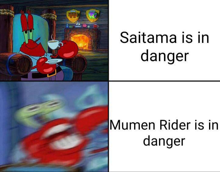 potret meme kocak Saitama One Punch Man (reddit.com/user/RadicoolBeans)