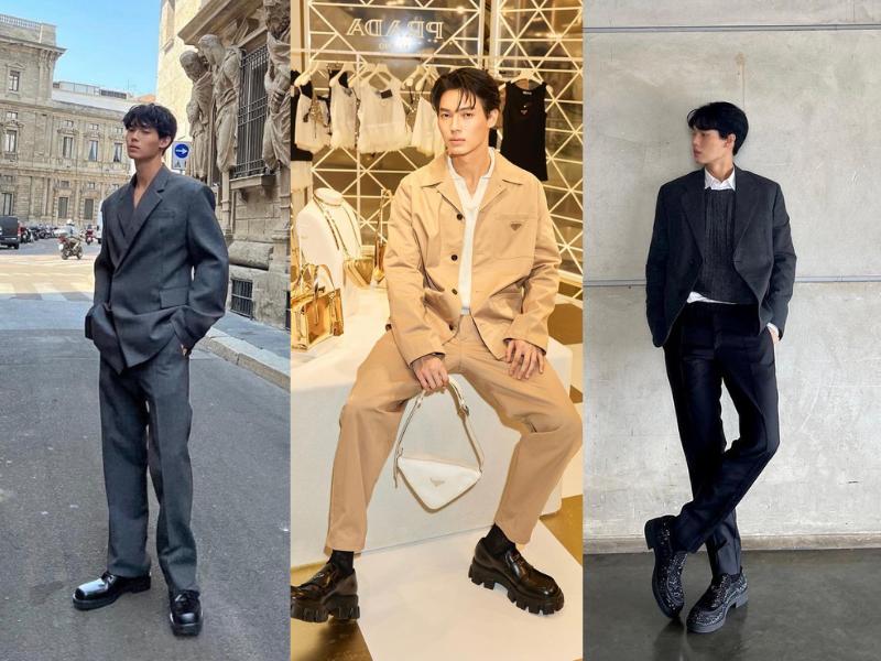 outfit romantis fine dining ala Win Metawin (instagram.com/winmetawin)