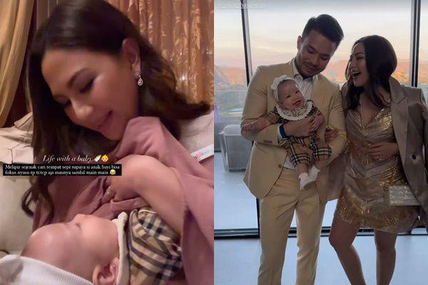 7 Potret Jessica Mila di Pernikahan Clarissa Tanoe, Ajak Baby Kyarra