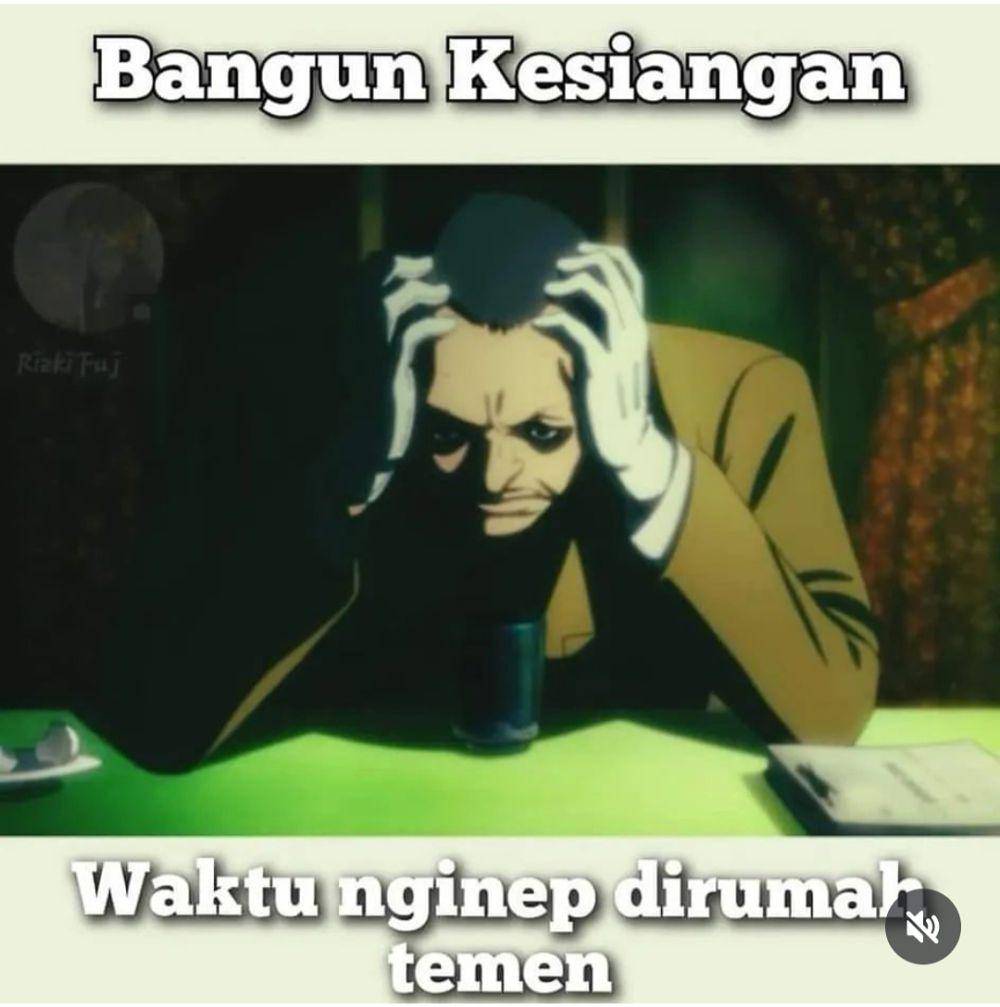 meme menginap di rumah teman (instagram.com/wkwkland_real)