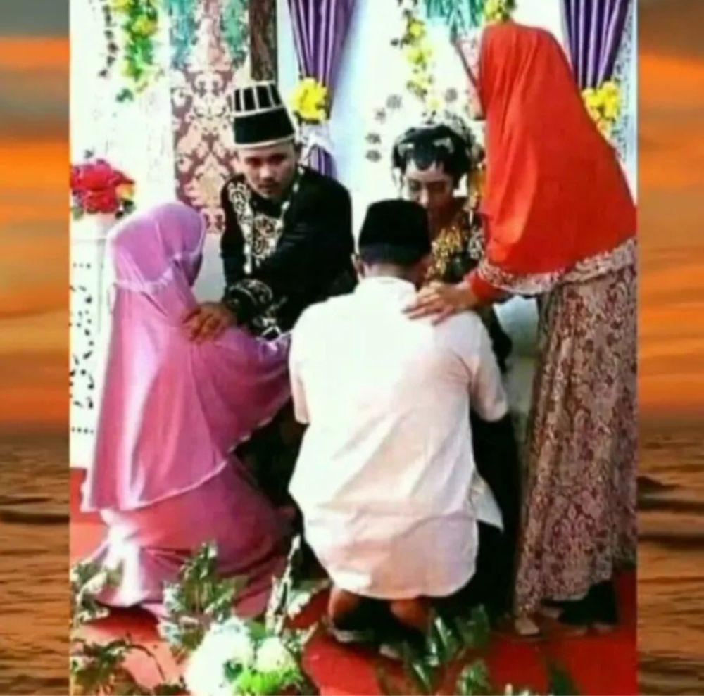 momen kelakuan pengantin (instagram.com/lawaknakal)