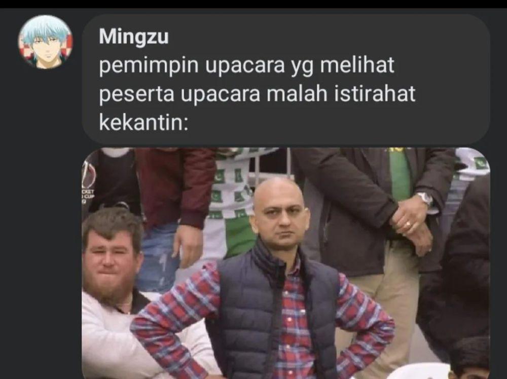 7 Meme Upacara Bendera, Aba-aba Istirahat di Tempat malah ke Kantin