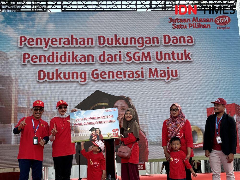70 Tahun Sarihusada Menutrisi Anak Bangsa, di Lapangan Kenari Yogyakarta, Minggu (25/8/2024). (IDN Times/Herlambang Jati Kusumo)