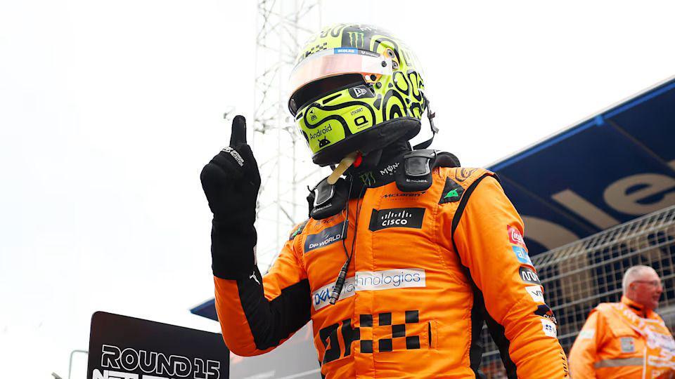 Lando Norris meraih pole position di GP Belanda 2024. (formula1.com)