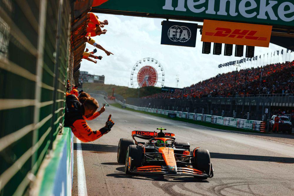 Lando Norris menjuarai GP Belanda 2024. (x.com/McLarenF1)