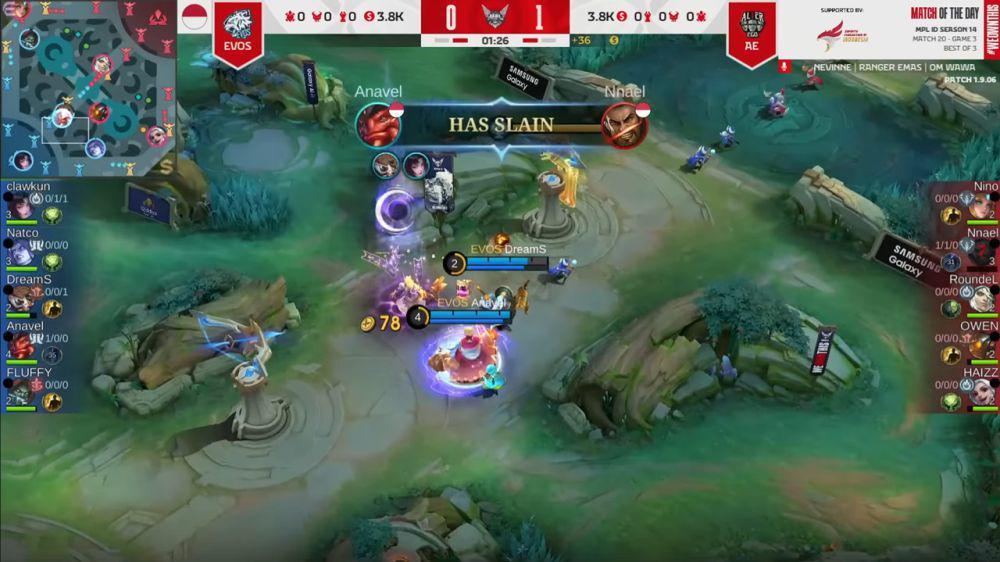 Nnael terbunuh karena mengejak first blood. (YouTube.com/MPL Indonesia)