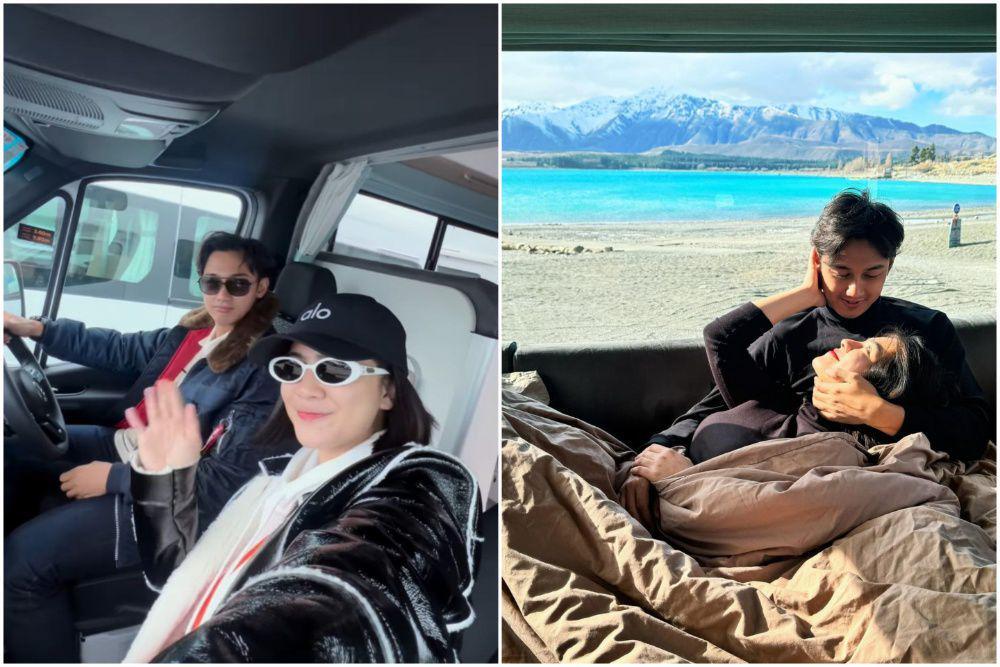 9 Potret Felicya dan Caesar Hito Liburan ke New Zealand Naik Campervan