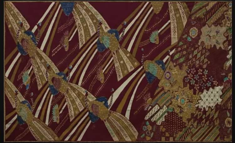 Motif Merak Ngibing pada batik Garutan (youtube.com/Hartono Sumarsono)