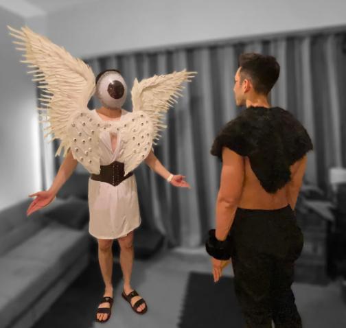 potret lucu tema cosplay kostum sayap unik (reddit.com/cnostaw)