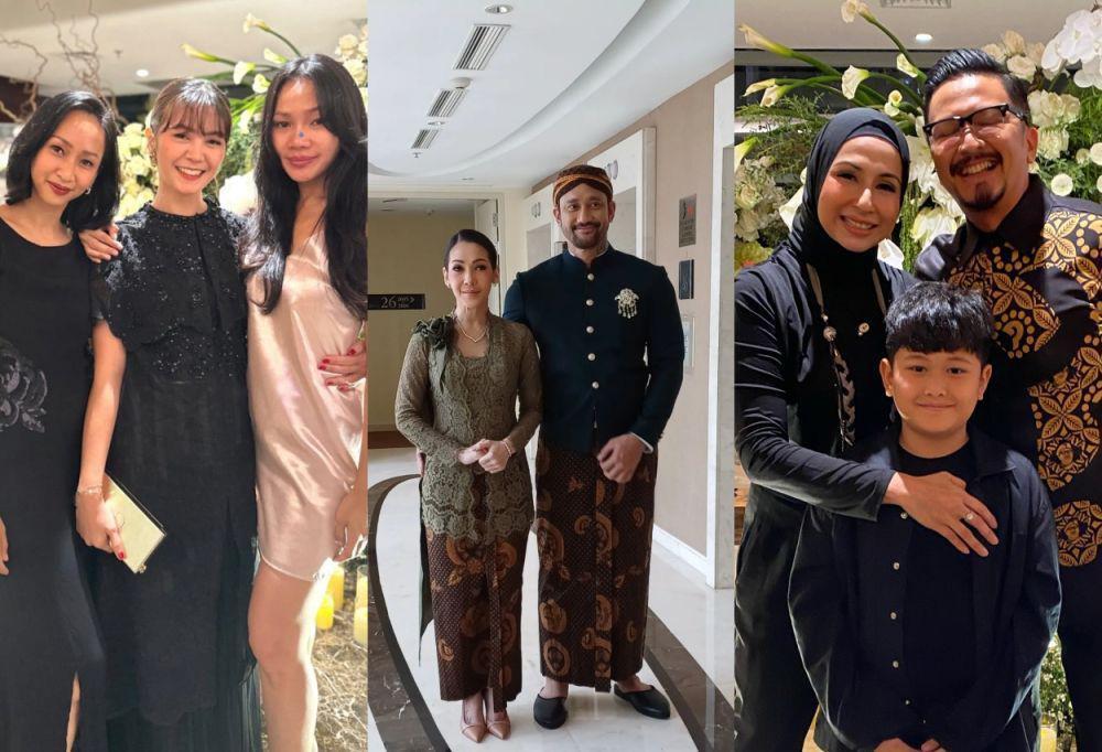 8 Gaya Tamu dan Keluarga di Pernikahan Anak Tora Sudiro, Kompak!
