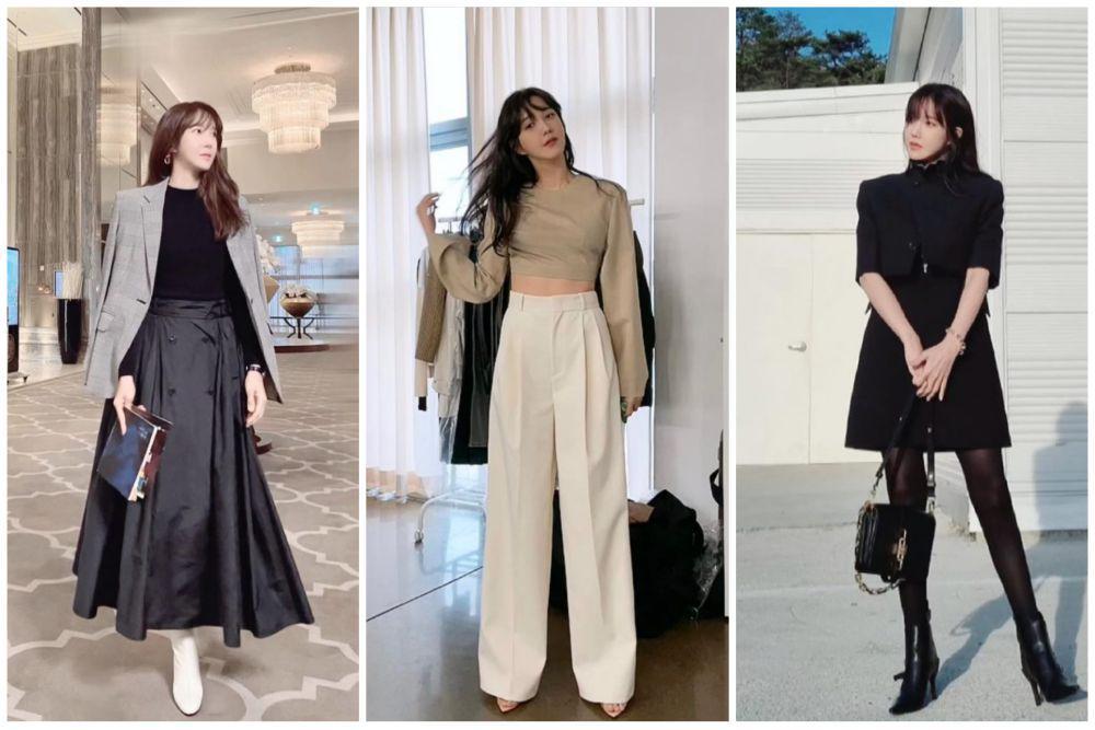 8 Inspirasi Outfit Bergaya Business Casual ala Lee Ji Ah, Modern!