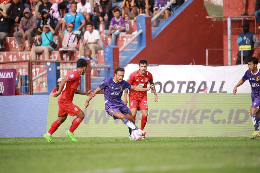 Pemain Persik Kediri saat melawan Malut United. IDN Times/ istimewa
