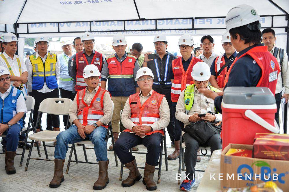 Uji coba landasan pacu Bandara IKN. (Dok. Kemenhub)